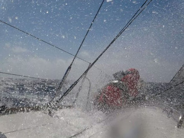 Splash at the bow!