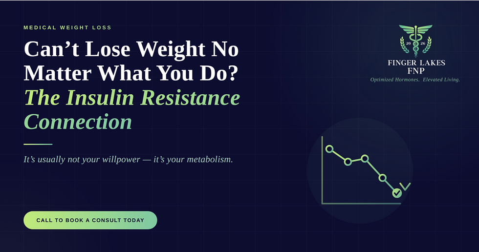 Can't lose weight no matter what you do? The insulin resistance connection.