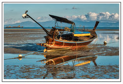 Low Tide Boat 13x19