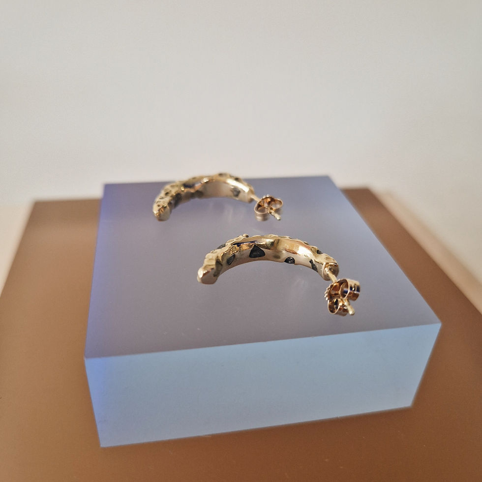 Thumbnail: Earrings "Rough Diamond Moon"