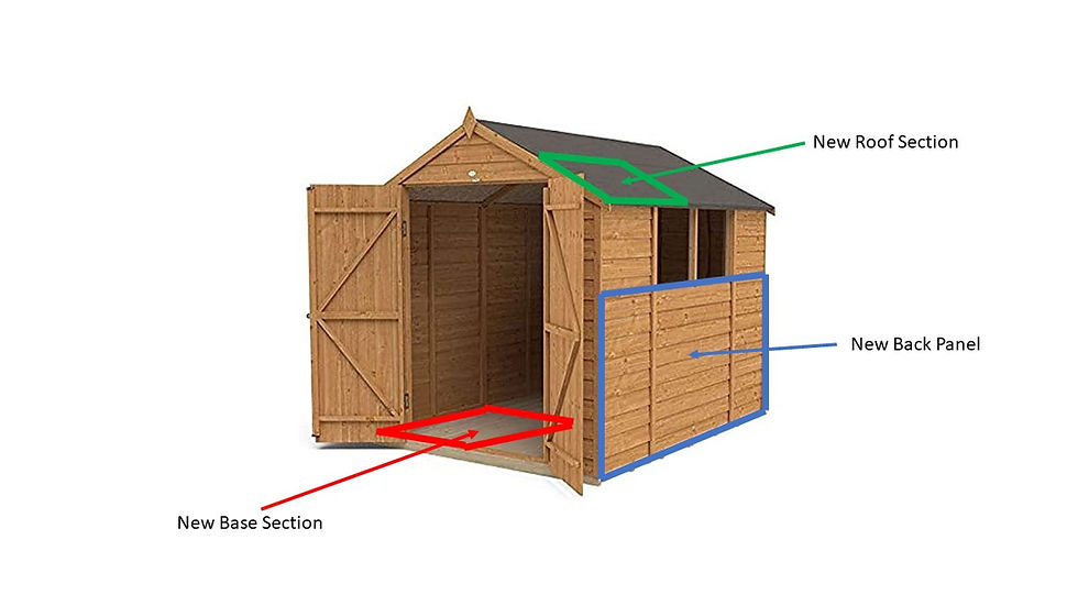 Forest Fencing Shed - Cutout guide