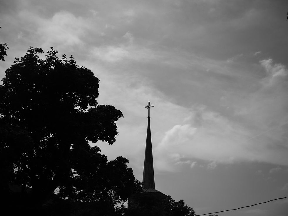 BW Cross in the sky