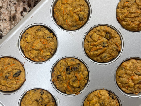 CARROT & APPLE PROTEIN MUFFINS