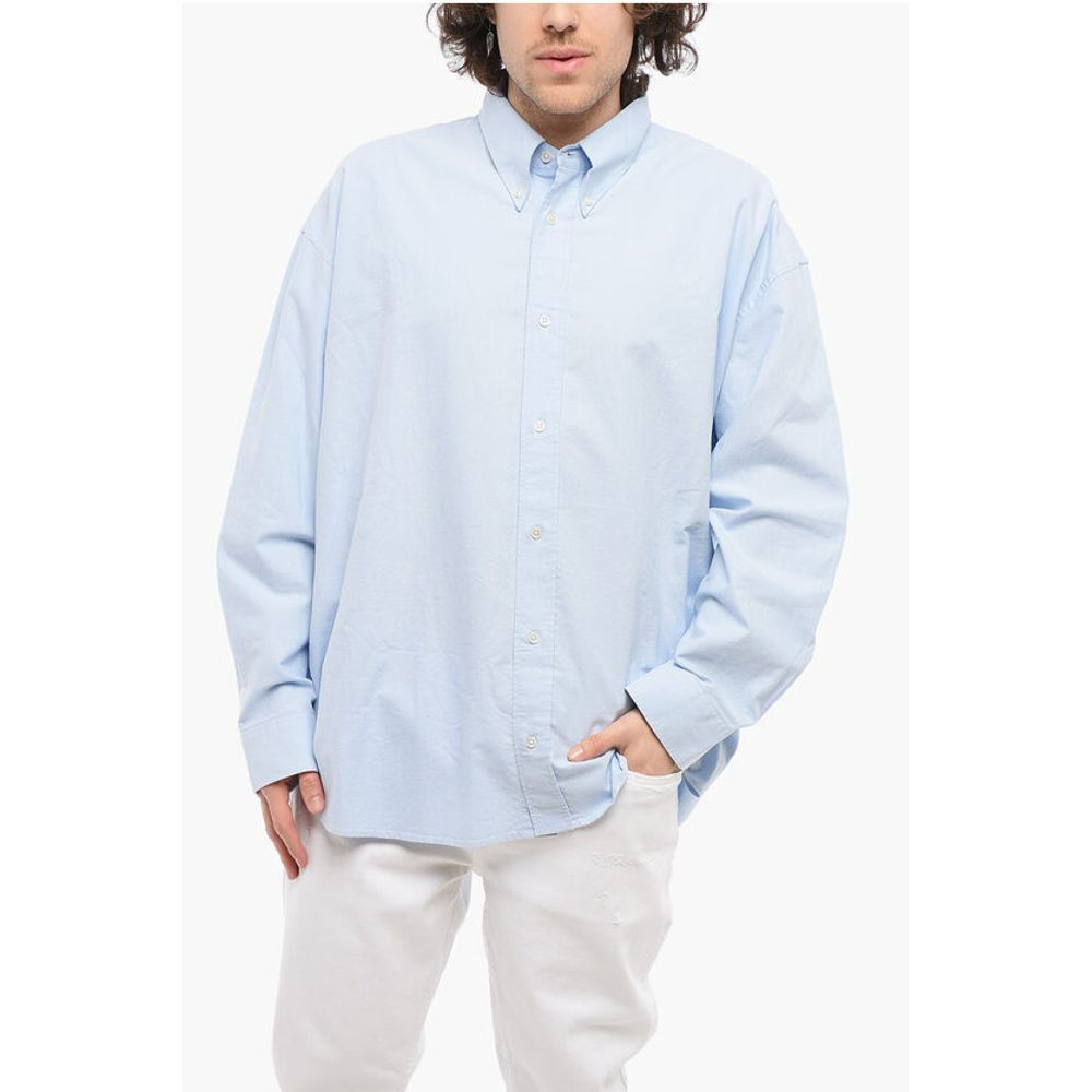 Studio Nicholson Solid Color RUSKIN Shirt with Button-Down Collar