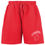 Thumbnail: Comme Des Fuckdown Chic Red Cotton Bermuda Shorts with Logo Print
