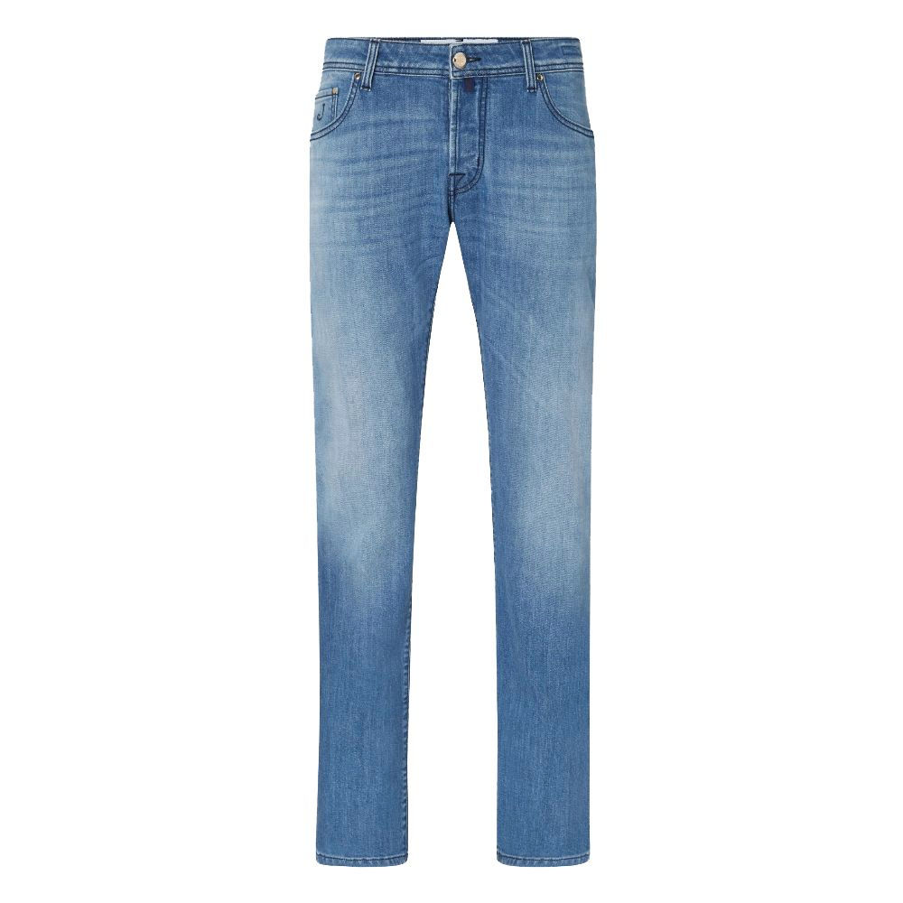Jacob Cohen Light Blue Cotton Men Jeans