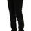 Thumbnail: GF Ferre Elegant Slim Fit Black Cotton Trousers