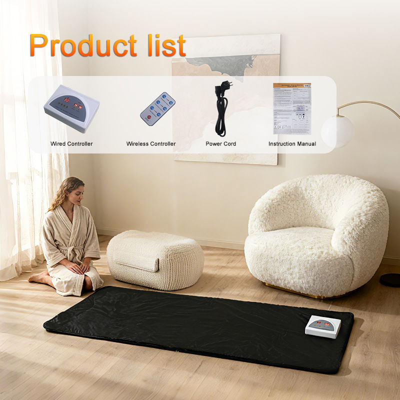 Thumbnail: Black Sauna Blanket Portable Full Body Sauna Bag Durable PU Leather Cover Detox 