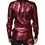 Thumbnail: Dolce & Gabbana Metallic Red Cotton GOLD Dress Formal Shirt