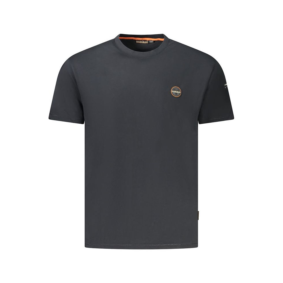 Napapijri Black Cotton Men T-Shirt