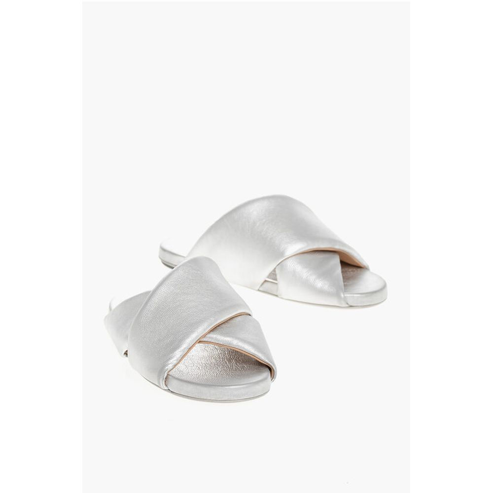 Marsell Criss-Cross leather Slides