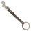 Thumbnail: Dolce & Gabbana Elegant Gray Leather Keyring with Silver Accents