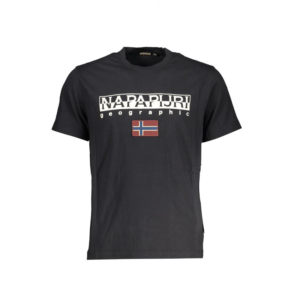 Napapijri Black Cotton Men T-Shirt