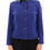 Thumbnail: Andrea Incontri Elegant Blue Wool Jacket with Removable Collar