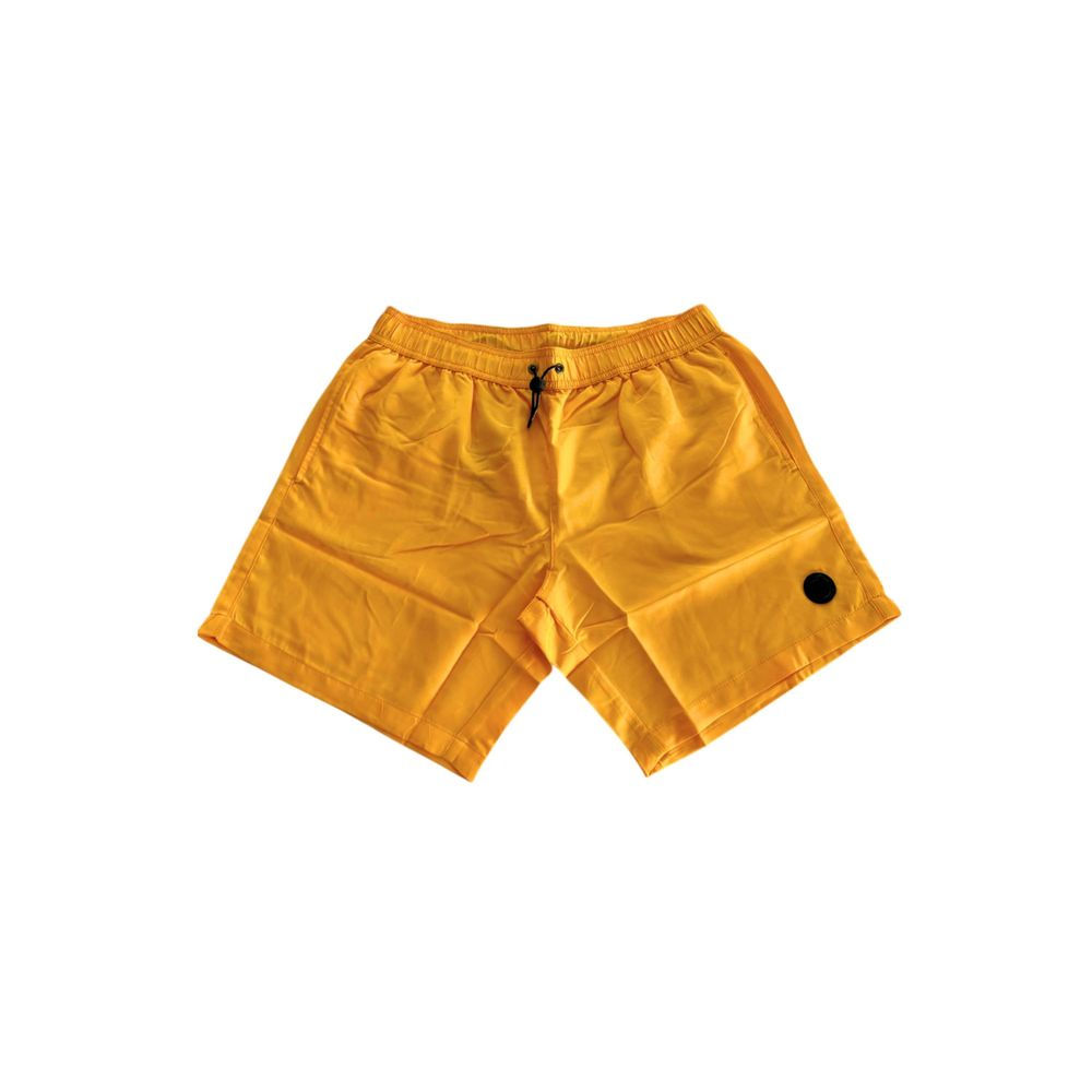 Trussardi Beachwear Yellow Polyester Men Swimwear