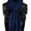 Thumbnail: Costume National Elegant Silk Fringe Scarf in Chic Blue