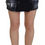 Thumbnail: Dsquared² Black Distressed Mid Waist A-line Denim Mini Skirt