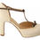 Thumbnail: SERGIO LEVANTESI Beige T-Strap Block Heels Pumps Leather Shoes