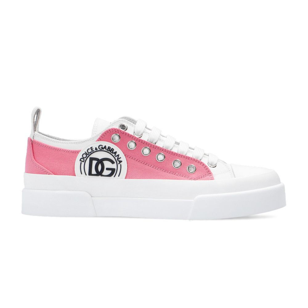 Dolce & Gabbana Pink Cotton Sneaker