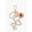 Thumbnail: Moschino LOVE Golden-Effect keyring with Heart-Shaped Charm