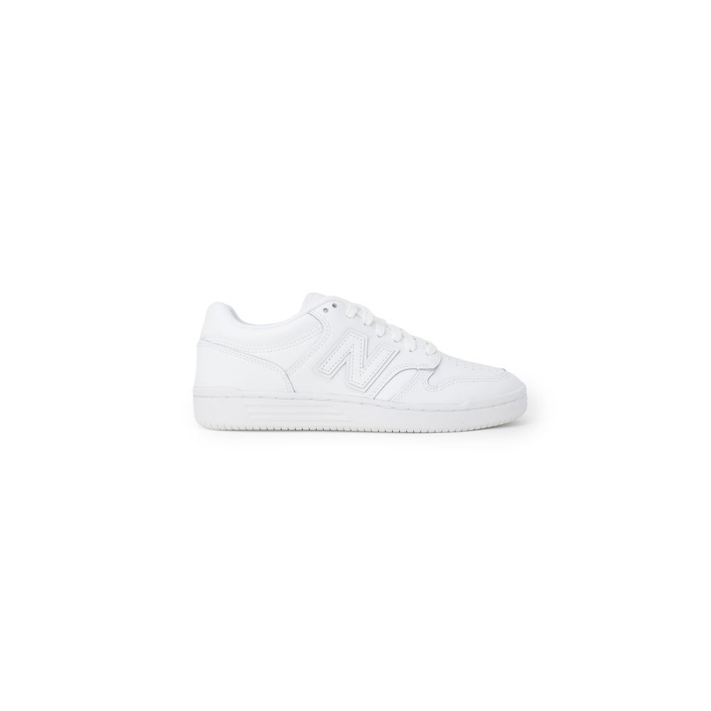 New Balance White Artificial Leather Sneaker
