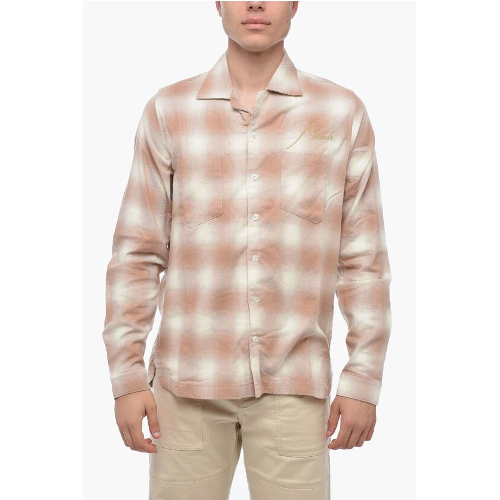 Rhude Embroidered Logo Check Shirt