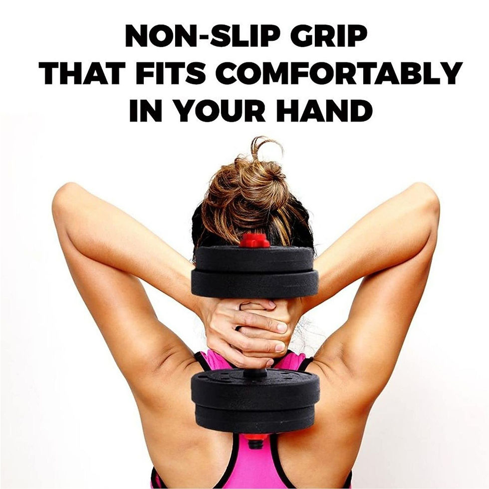 Thumbnail: Spain In Stock Adjustable Non-slip 15kg Dumbbell Set With Multi-Function Bars Fa