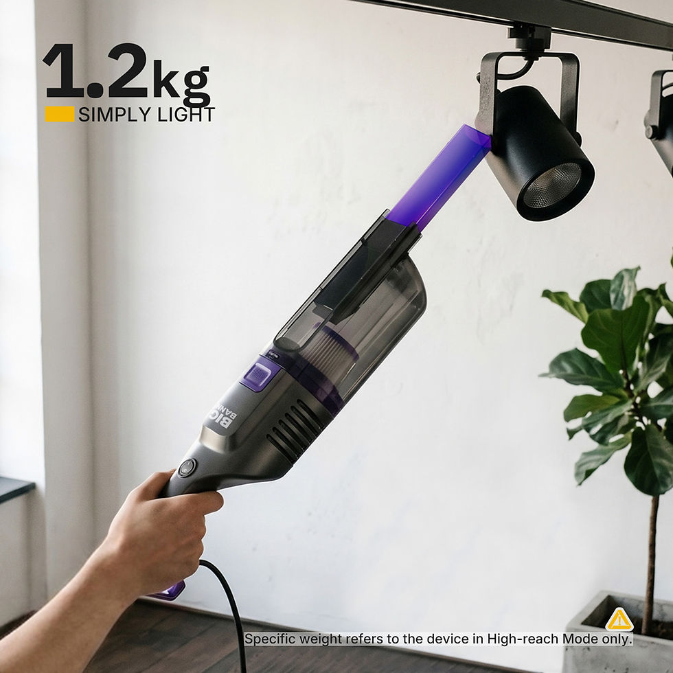 Thumbnail: Lightweight 400W Corded Stick Vacuum Cleaner Bagless 0.5L Dust Cup for Floor Cre