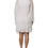 Thumbnail: Blumarine White Floral Embroidery Viscose Chiffon Shift Dress