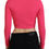 Thumbnail: Dsquared² Pink Viscose Knit Open Chest Long Sleeves Top