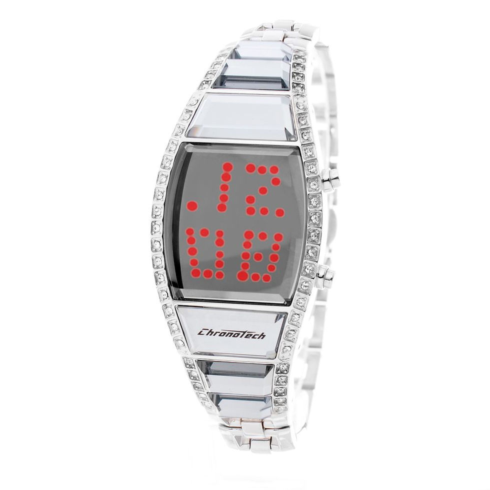 Chronotech Silver Stainless Steel Watch