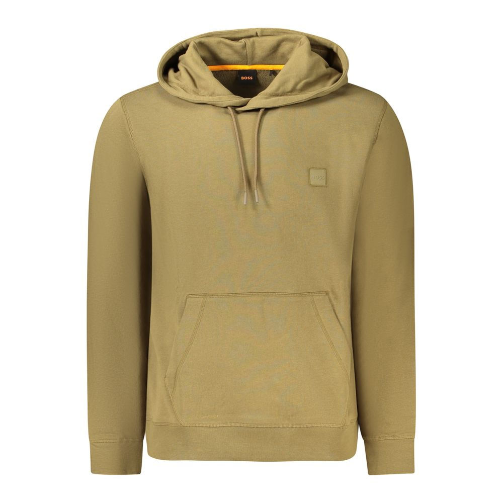 Hugo Boss Green Cotton Men Sweater