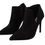 Thumbnail: Steve Madden Black Suede Leather Stiletto Heels Boots Shoes