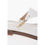 Thumbnail: Michael Kors MICHAEL Leather DANIELLA Thong Sandals with Golden-Effect Mo