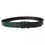 Thumbnail: Dolce & Gabbana Black Green Logo Silver Metal Buckle Belt