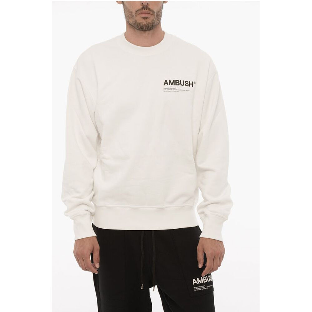 Ambush Fleeced Cotton WORKSHOP Crew-neck Sweatshirt