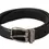 Thumbnail: Dolce & Gabbana Black Classic Leather Silver Tone Metal Buckle Belt