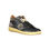 Thumbnail: Blauer Sleek Black Lace-Up Sneakers with Contrast Details