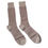 Thumbnail: Dolce & Gabbana Brown Solid DG Logo Mid Calf Men Socks