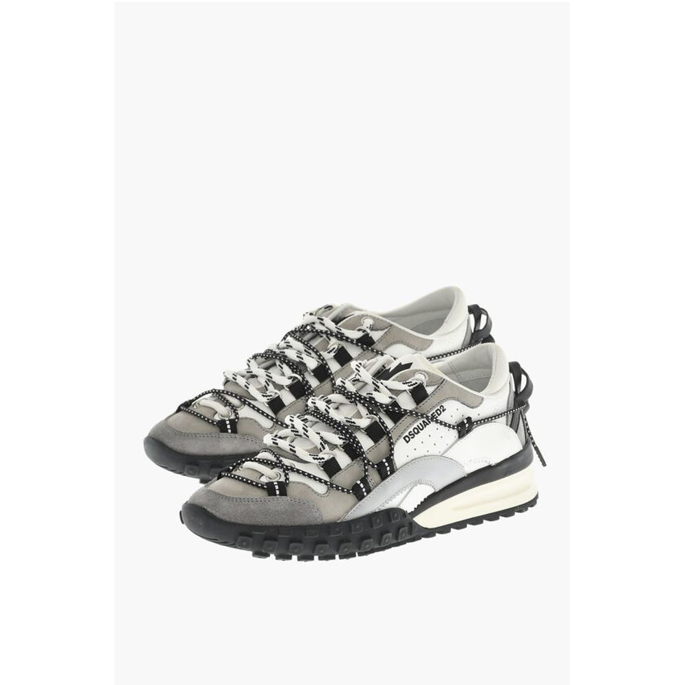 Dsquared² Leather LEGEND Low-Top Sneakers With Mountain Laces