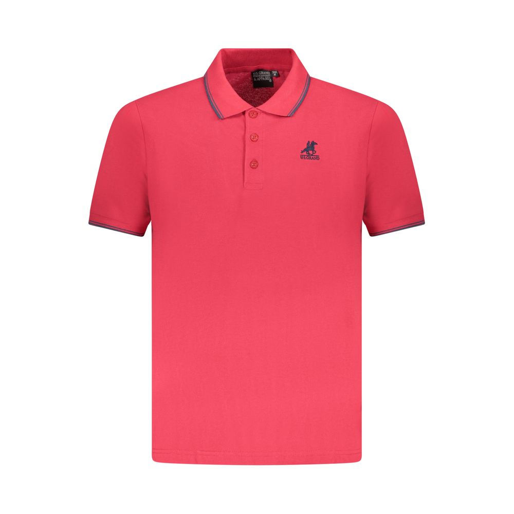 U.S. Grand Polo Red Cotton Men Polo Shirt
