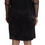 Thumbnail: Dsquared² Black Tie Dye Mesh Long Sleeves Cotton Shift Dress