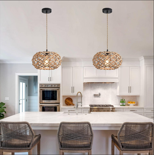 Thumbnail: Creative Retro Industrial Style Twine Pendant Lamp Lampshade Home Decoration Din