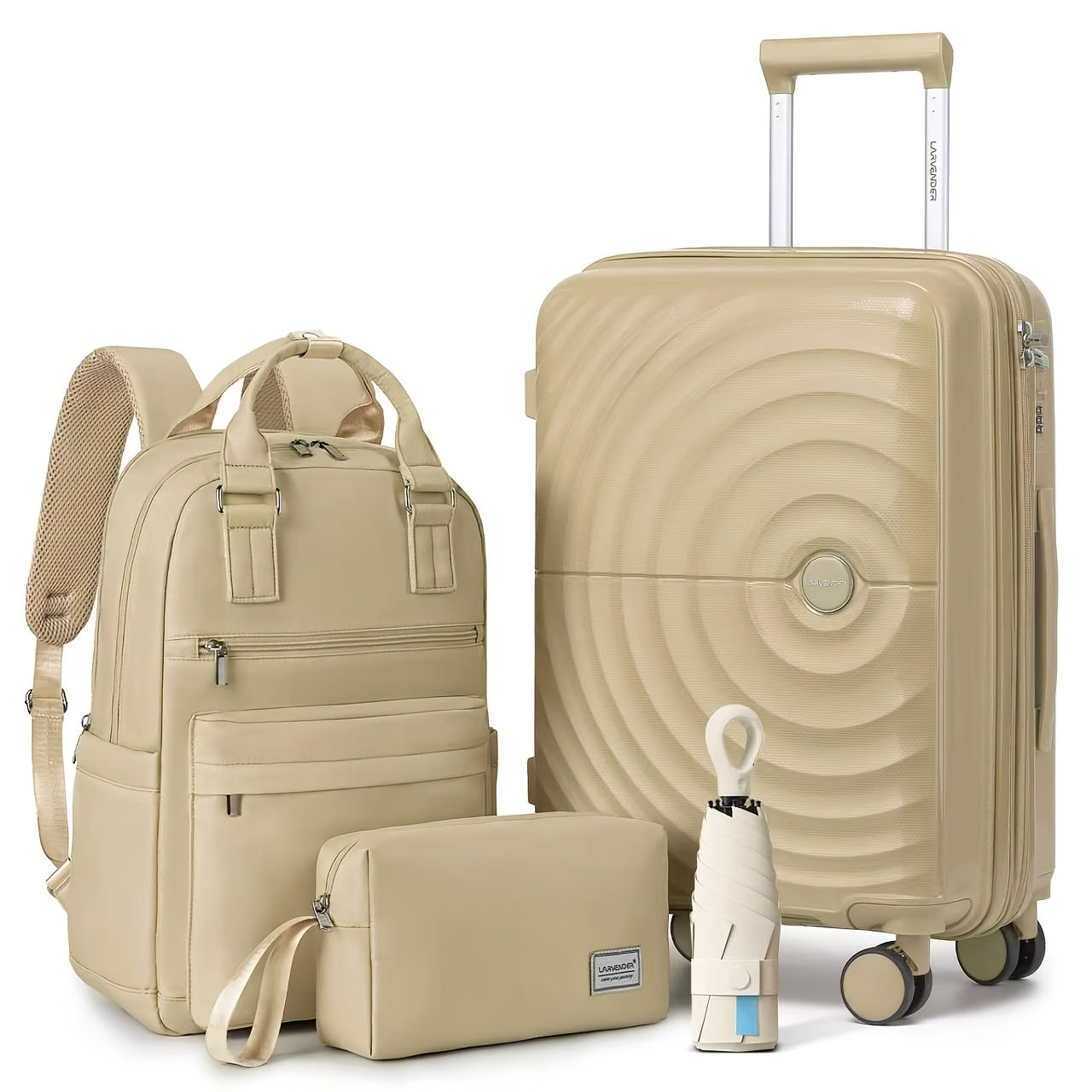 Lightweight 4-in-1 Travel Kit for Women-Durable & Water-Resistant, Perfect for W