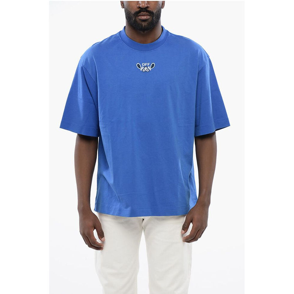Off-White Embroidered BANDANA ARROW Crewneck T-Shirt