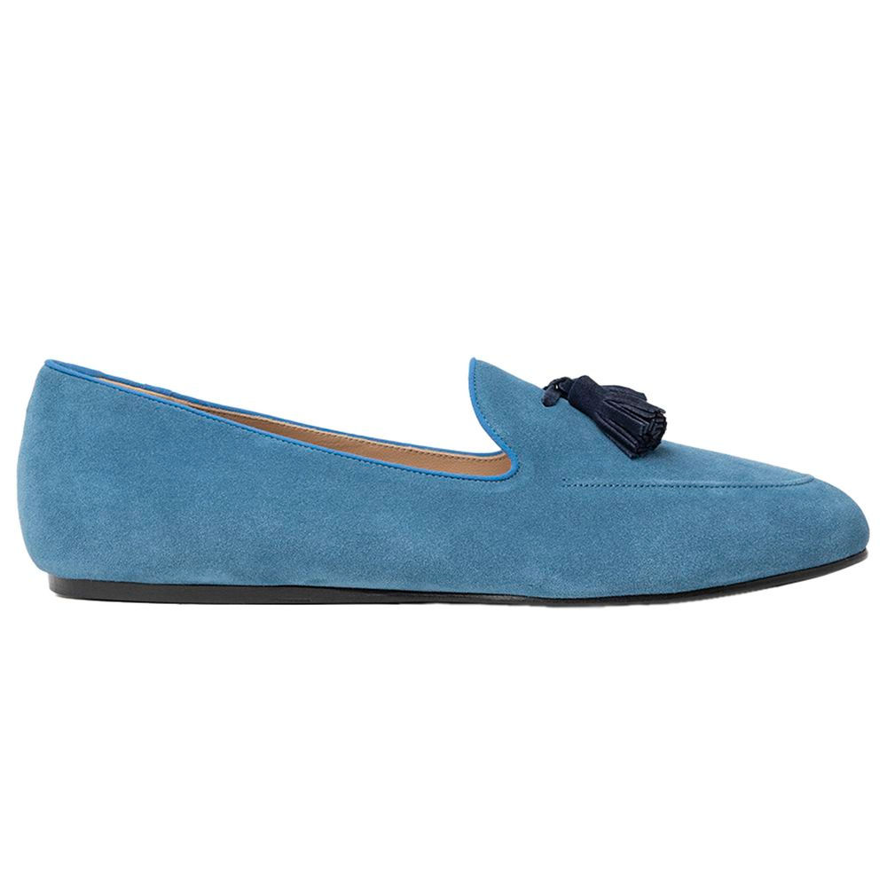 Charles Philip Blue Calfskin Loafer