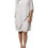 Thumbnail: Blumarine White Floral Embroidery Viscose Chiffon Shift Dress