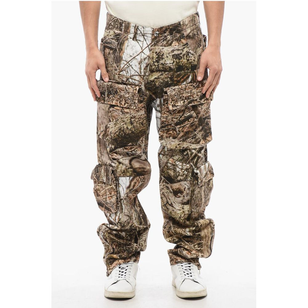 1989 Studio Patterned Cargo Jeans with Ankle Zip 20cm