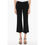 Thumbnail: Edra Straight Leg Cropped Pants with Side Closure