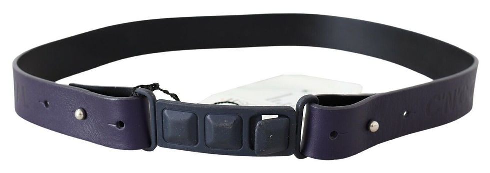 Costume National Chic Black Leather Fashion Belt